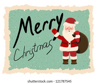Greeting brand in retro style, vector illustration
