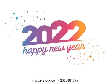 Greeting card for 2022 new year.
