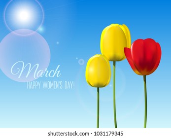 Greeting card for 8 March