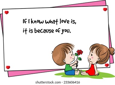 greeting card about love