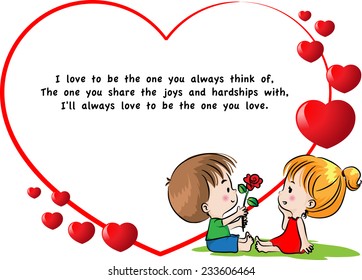 greeting card about love