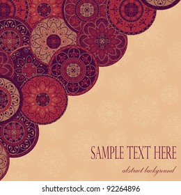 greeting card with abstract background