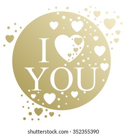 Greeting card. Abstract heart. 