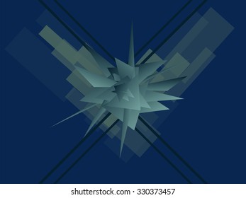 Greeting card with abstract techno background for your business