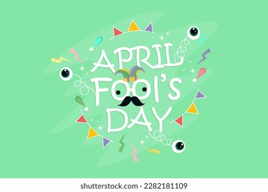 Greeting card for April Fool's Day celebration