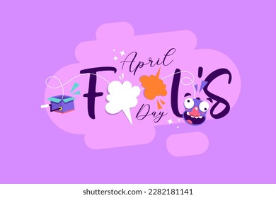 Greeting card for April Fool's Day celebration