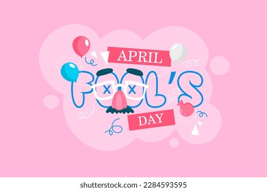 Greeting card for April Fool's Day celebration