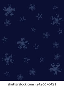 greeting card background in blue color with light blue flower CMYK can be use for banner, flyer,  brochure  poster and greeting cards 
