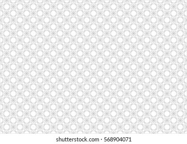 Greeting Card Background Design. Seamless Pattern.
Mosaic Batik Design Concept in Silver Color Outline