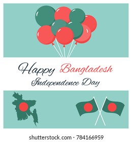 Greeting card for Bangladesh Independence Day