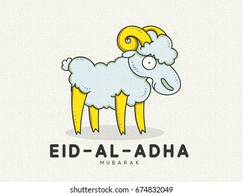 Greeting card, banner web poster Festival of Sacrifice. Eid-Al-Adha Mubarak.