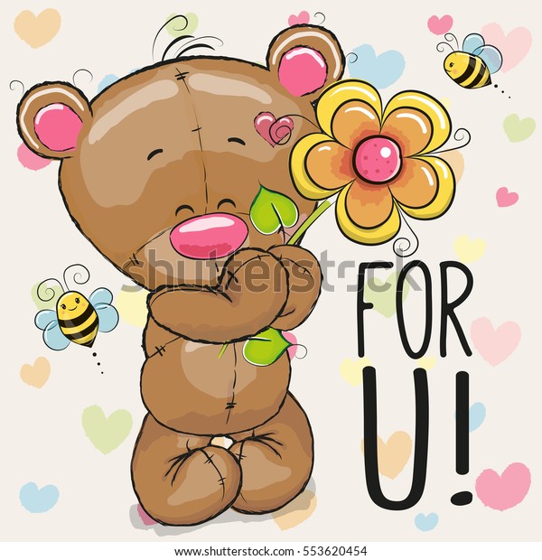 valentine bear flower