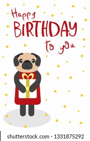 Greeting card. Birthday. Happy holiday