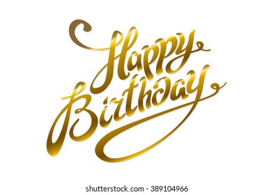 greeting card for birthday with pattern of gold foil confetti on watercolor background art