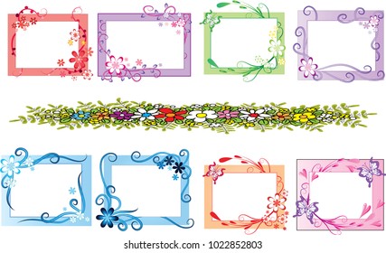 greeting card border set