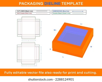 Greeting Card Box Dieline Template