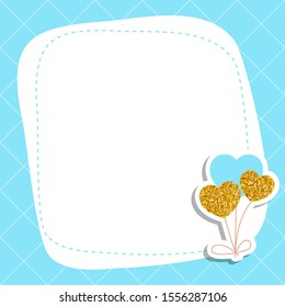 Greeting card with bunch of balloons. Vector background.
