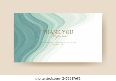 greeting card, business card, thank you card template abstract design