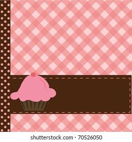 Greeting card with cake