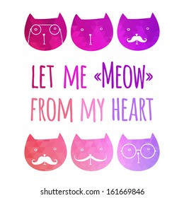 greeting card with cats