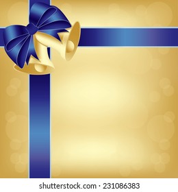 Greeting card with Christmas bells 