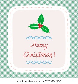 Greeting card for Christmas day.