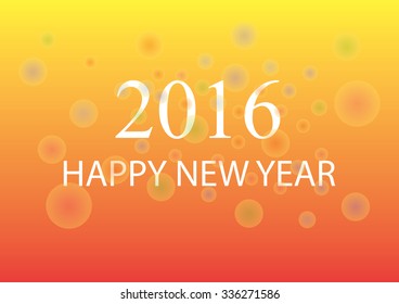 Greeting card with Christmas and Happy New Year