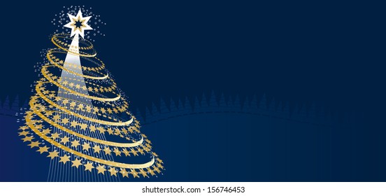Greeting card for Christmas and new year
