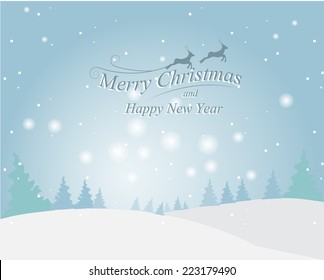 Greeting card, Christmas and new year card ,vector and illustration can be use for wallpaper, background, backdrop