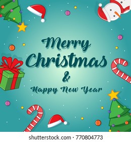 Greeting card of Christmas theme