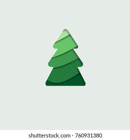 greeting card with a Christmas tree
