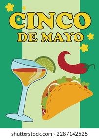 Greeting card for Cinco de Mayo (Spanish for Fifth of May) celeb