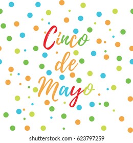 Greeting card of the Cinco de Mayo Day. Abstract background