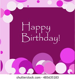Greeting card with colorful pattern