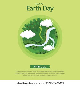 greeting card to commemorate earth day