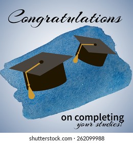 421 Watercolor Graduation Cap Images, Stock Photos & Vectors | Shutterstock