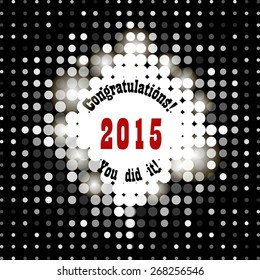 Greeting Card With Congratulations Graduate Completion of Studies