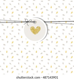 Greeting card with copy space. 