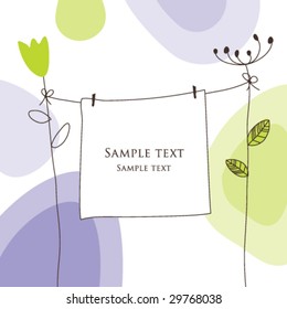 Greeting card with copy space for invitations, birthday cards, mothers day, baby showers...