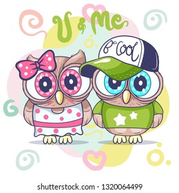 Greeting Card with Cute Cartoon. cartoon hand drawn vector illustration. Can be used for baby t-shirt print, fashion print design, kids wear, baby shower celebration, greeting and invitation card. 