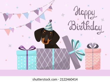 1,058 Happy birthday with dachshund Images, Stock Photos & Vectors ...