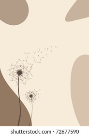 the greeting card dandelion