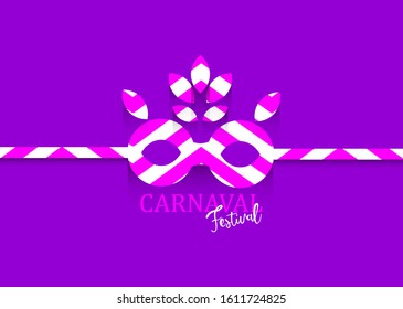 Greeting card design carnaval festival vector eps 10