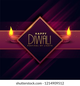 greeting card design for diwali festival