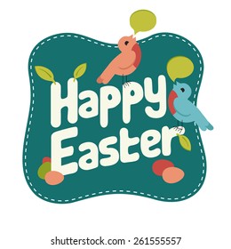 Greeting card design for Easter holidays
