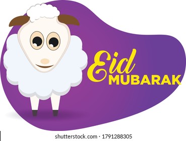 Greeting card design for Eid