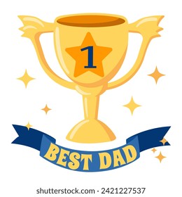 Diseño de tarjetas de felicitación para el premio al mejor papá del Día del Padre