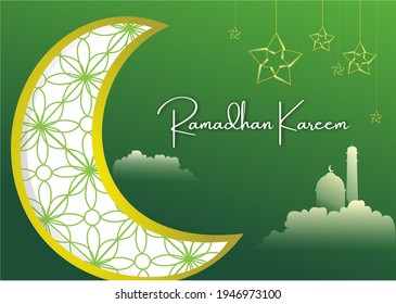 A greeting card design made for welcoming the holy month of moslem, Ramadhan.