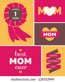 Greeting card design for Mother's Day.