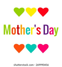 Greeting card design for Mother's Day.
